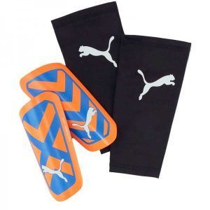ESPINILLERAS PUMA ULTRA LIGHT SLEEVE NARANJA/AZUL