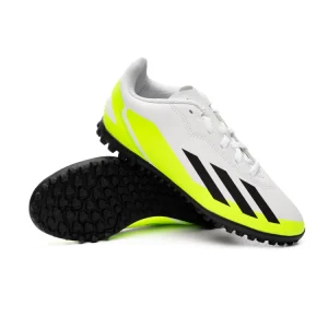 JR ADIDAS X CRAZYFAST 4 TURF BLANCO/FLUOR