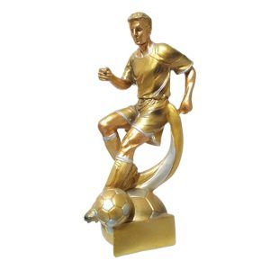 TROFEO FUTBOL JUGADOR DORADO OMEGA 20 CM