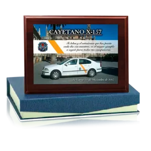 PLACA DE HOMENAJE PROTAGORAS 14 CM
